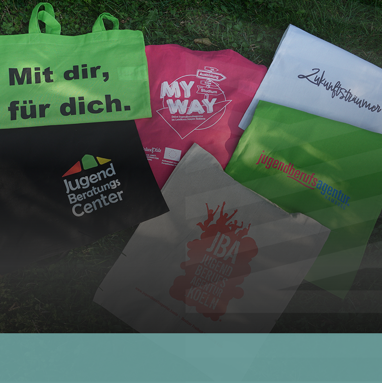 Give-aways von und fr Jugendberufsagenturen