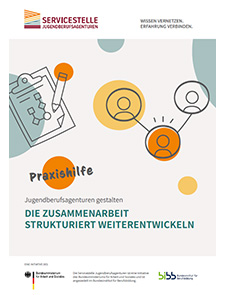 Titelseite der Praxishilfe Die Zusammenarbeit strukturiert weiterentwickeln Titelseite der Praxishilfe Die Zusammenarbeit strukturiert weiterentwickeln