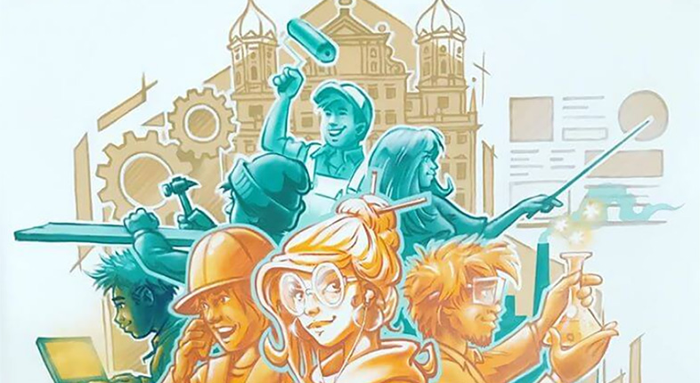 Wandbild im Beratungscaf�