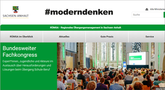 Screenshot der Rmsa-Website